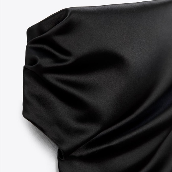 NWT ZARA SATIN DRESS , SIZE S - Picture 6 of 11